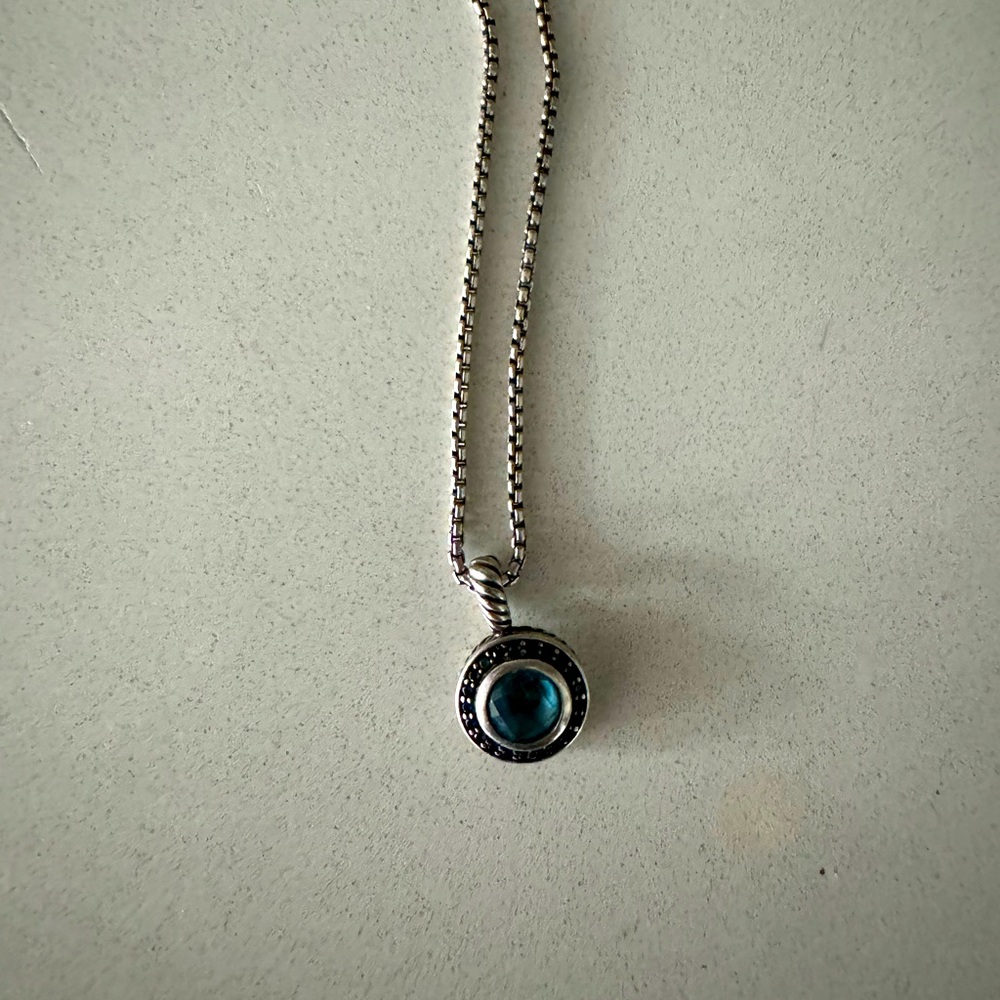 David Yurman Topaz Silver Necklace